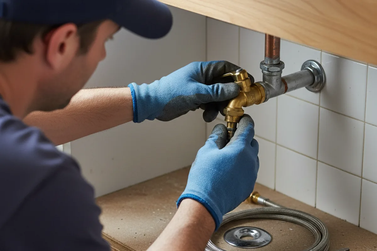 Shutoff valve and fitting work during Repiping in Prospect